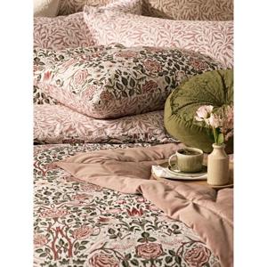 William Morris At Home Rose Brick Pink Sage Duvet Cover Set